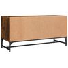 vidaXL Mueble de TV con puertas de vidrio roble ahumado 102x37x50 cm