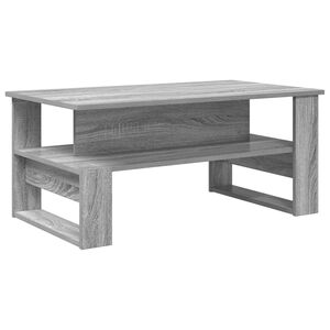 vidaXL Mesa de Caf&eacute; Gris Sonoma 90 x 50 x 40 cm Madera de ingenier&iacute;a