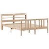 vidaXL Estructura de cama con cabecero madera de pino blanco 150x200cm