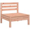 vidaXL Sofás de jardín sin reposabrazos 4 uds madera maciza Douglas