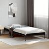 vidaXL Estructura de cama madera de ingenier&iacute;a y metal negra 90x190 cm