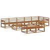 vidaXL Conjunto de sof&aacute;s de exterior 9 pcs Natural