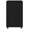 vidaXL Gabinete Rodante con estante Roble negro 60 x 48 x 81 cm