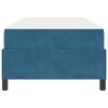 vidaXL Estructura de cama con colch&oacute;n Azul Oscuro 90 x 190 cm tela