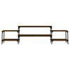 vidaXL Mueble para TV madera contrachapada roble marrón 197x35x52 cm