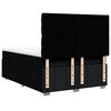 vidaXL Cama box spring con colch&oacute;n tela negro 140x200 cm