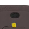 vidaXL Sill&oacute;n de masaje reclinable de tela marr&oacute;n oscuro