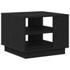 vidaXL Mesa de Caf&eacute; Roble Negro 55 x 55 x 42 cm Madera de ingenier&iacute;a
