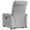vidaXL Sill&oacute;n reclinable elevable de tela gris nube