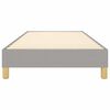vidaXL Estructura de cama con somier tela gris claro 90x200 cm