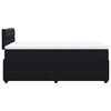 vidaXL Cama box spring con colch&oacute;n terciopelo negro 120x200 cm