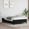 vidaXL Estructura de cama sin colch&oacute;n tela negro 120x190 cm
