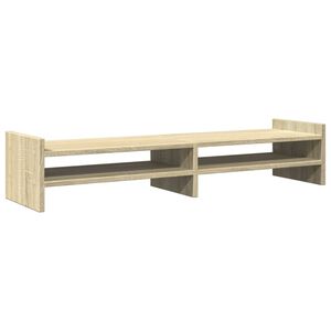 vidaXL Soporte de pantalla madera ingenier&iacute;a roble Sonoma 100x27x20 cm