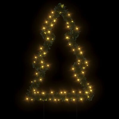 vidaXL Árbol de Navidad luces decorativas con estacas 80 LED 60 cm