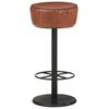 vidaXL Taburete de cocina de cuero aut&eacute;ntico marr&oacute;n
