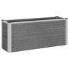 vidaXL Arriate elevado Gris 100 x 30 x 42 cm WPC y Aluminio