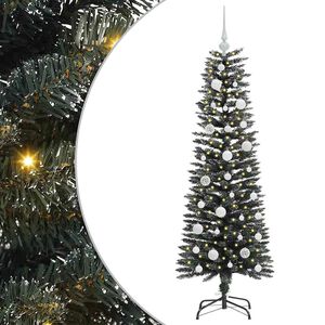 vidaXL &Aacute;rbol de Navidad artificial Verde 120 cm PVC, Pl&aacute;stico y Acero