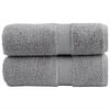 vidaXL Toallas de mano premium SOLUND, 2 uds, gris, 30 x 30 cm, 600 g/m&sup2;