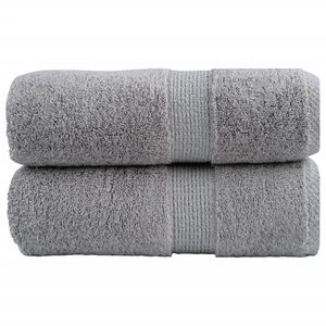 vidaXL Toallas de mano premium SOLUND, 2 uds, gris, 30 x 30 cm, 600 g/m&sup2;