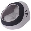 vidaXL Cama cubo para gatos tama&ntilde;o M gris y negra