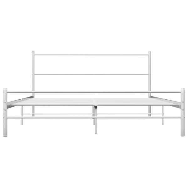 vidaXL Estructura de cama sin colchón metal blanco 140x200 cm