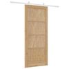 vidaXL Puerta Corredera Natural y 86 x 198,5 cm