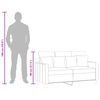vidaXL Sof&aacute; de 2 plazas de tela gris taup&eacute; 120 cm