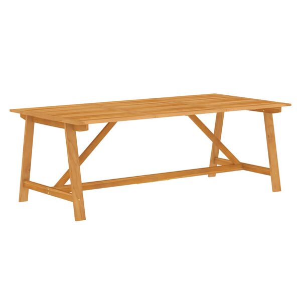 vidaXL Juego de comedor de jard&iacute;n 9 piezas madera maciza de acacia