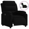 vidaXL Sill&oacute;n reclinable el&eacute;ctrico de terciopelo negro