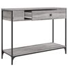 vidaXL Mesa consola madera de ingenier&iacute;a gris Sonoma 100x34,5x75 cm