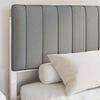 vidaXL Estructura de Cama con Cabecera Tapizada Gris Claro