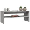 vidaXL Mesa de centro madera contrachapada gris Sonoma 100x40x40 cm