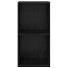 vidaXL Conjunto de mueble de TV Roble Negro 37 x 37 x 72 cm