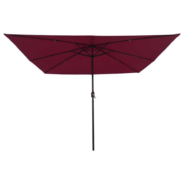 vidaXL Parasol de jardín Rojo y Negro 295 x 295 x 245 cm