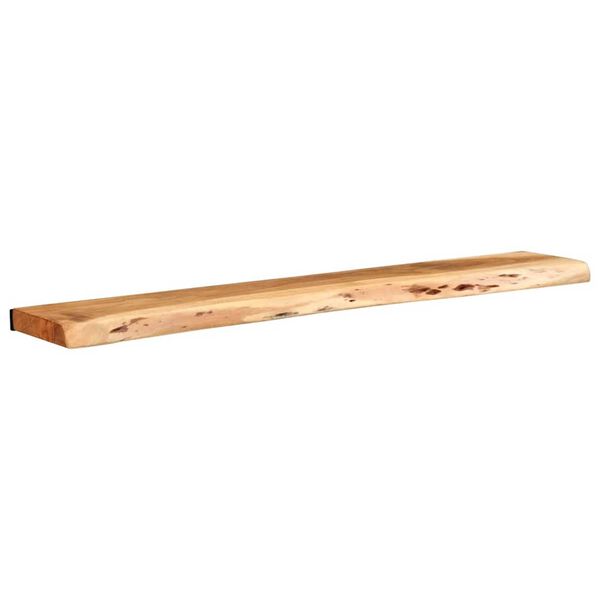 vidaXL Estantes de pared 2 unidades 100x20x3,5 cm madera maciza acacia