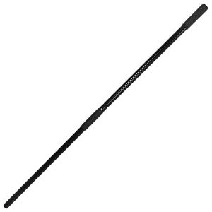 vidaXL Mango de horquilla de rastrillo acero negro &Oslash;3,5x127,5 cm