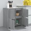 vidaXL Aparador de madera contrachapada gris Sonoma 70x41x75 cm
