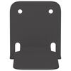 vidaXL Estante de pared con estante 4 pcs Negro 6 x 10.8 x 6.6 cm