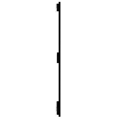 vidaXL Cabecero de cama de pared madera maciza pino negro 82,5x3x90 cm