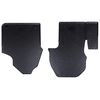 vidaXL Alfombrilla de Coche 2 pcs Negro TPE