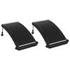 vidaXL Paneles calefactores solares de piscina curvos 2 uds 110x65 cm