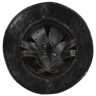 vidaXL Réplica de casco de caballero medieval antiguo LARP acero plata