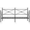 vidaXL Sofá cama sin colchón terciopelo negro 90x200 cm acero