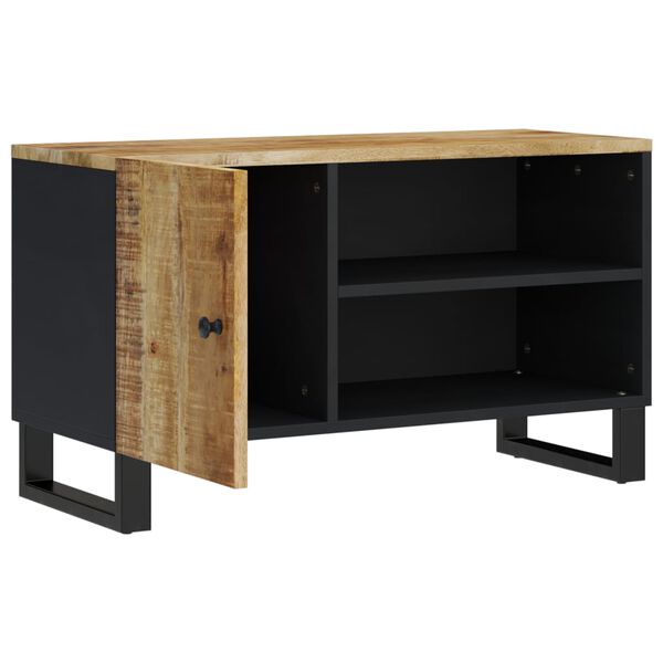 vidaXL Mueble de TV madera mango y madera contrachapada 80x33x46 cm