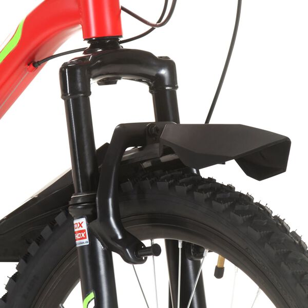 vidaXL Bicicleta de monta&ntilde;a 21 velocidades 26 inch rueda 36 cm rojo