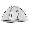 vidaXL Mosquitera con puertas Mongolia 220 malla negra 200x150x140 cm