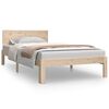 vidaXL Estructura de cama sin colchón madera maciza de pino 100x200 cm