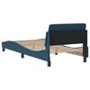 vidaXL Estructura de cama con cabecero Dover terciopelo azul 80x200 cm