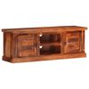 vidaXL Mueble de TV con puertas madera maciza de acacia 112x30x40 cm