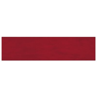 vidaXL Paneles de pared 12 uds terciopelo rojo tinto 60x15 cm 1,08 m²